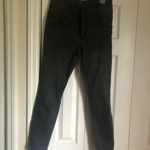 Black gray jeans